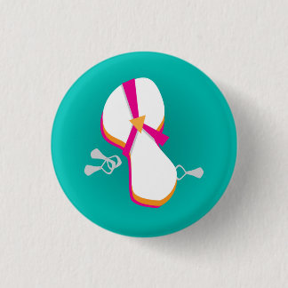 Flip Flops and Pop Tops 1 Inch Round Button
