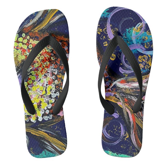 Flip Flops Art Abstract (Footbed)