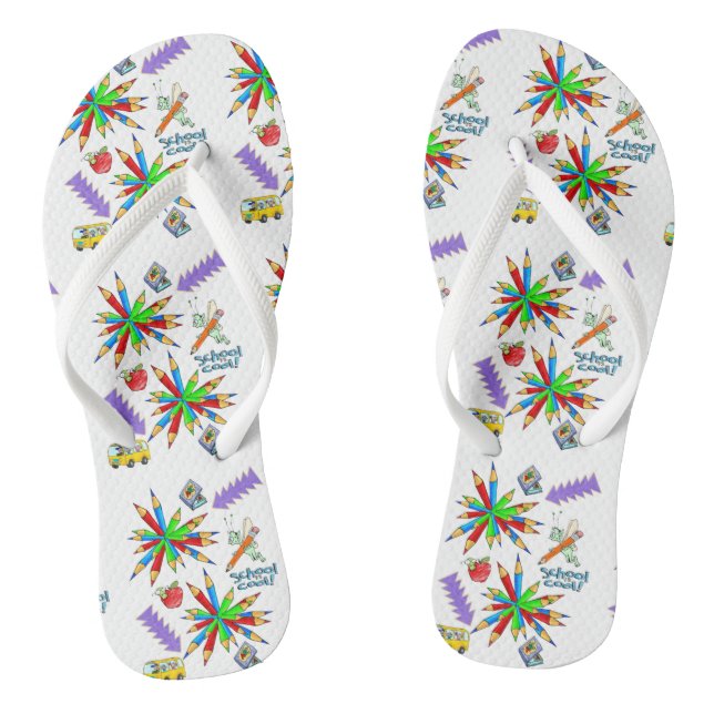 Flip Flops Back to School is Cool (Footbed)