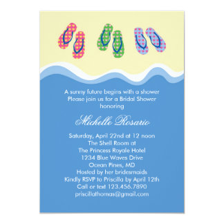 beach bridal shower invitations