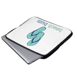 Flip Flops Beach Bum Laptop Sleeve