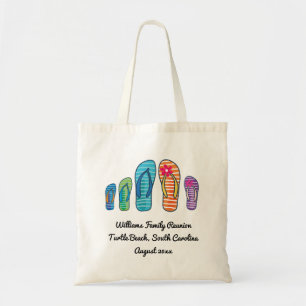 Flip Flops Beach Family Summer Reunion Tote Bag