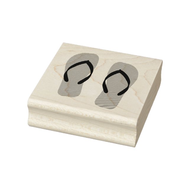 Flip Flops Beach Sandals Rubber Stamp (Stamp)