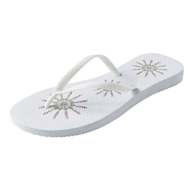 Flip-Flops - Bead and Chain Stars Flip Flops (Angled)