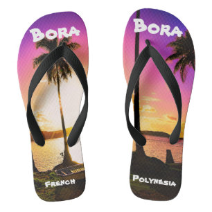 Flip Flops Bora Bora Sunset
