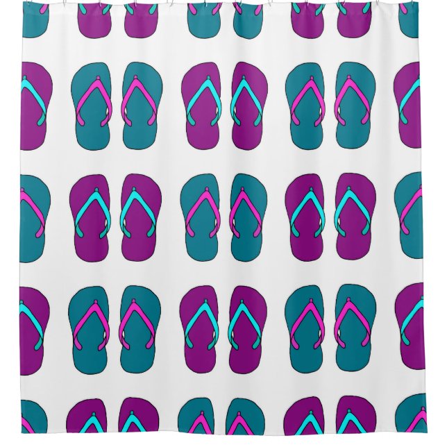 Flip Flops: Bright White Vintage. (Front)