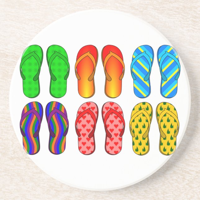 Flip Flops Coaster (Front)
