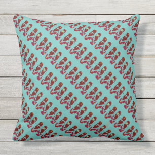 Flip Flops (cranberry) Throw Pillow