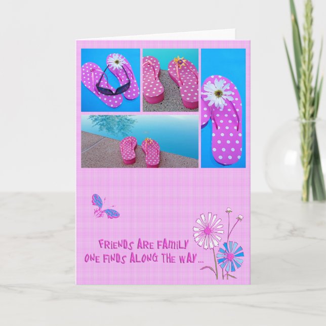 Flip-Flops for Friends Card (Front)