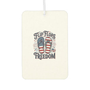 Flip Flops Freedom Patriotic Summer Shirt Design_1 Air Freshener