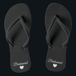 Flip-Flops - Heart Fab Bridesmaid Flip Flops<br><div class="desc">Flip Flops for the Bride to Be to wear on or after their Wedding Day! Easily customizable,  change the strap colours,  sole colours,  add text or other images!</div>