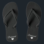 Flip-Flops - Heart Fab Bridesmaid Flip Flops<br><div class="desc">Flip Flops for the Bride to Be to wear on or after their Wedding Day! Easily customizable,  change the strap colours,  sole colours,  add text or other images!</div>