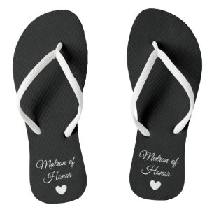 Flip-Flops - Heart Fab Matron of Honour Flip Flops