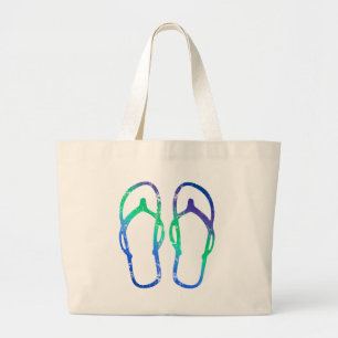 Flip Flops Large Tote Bag
