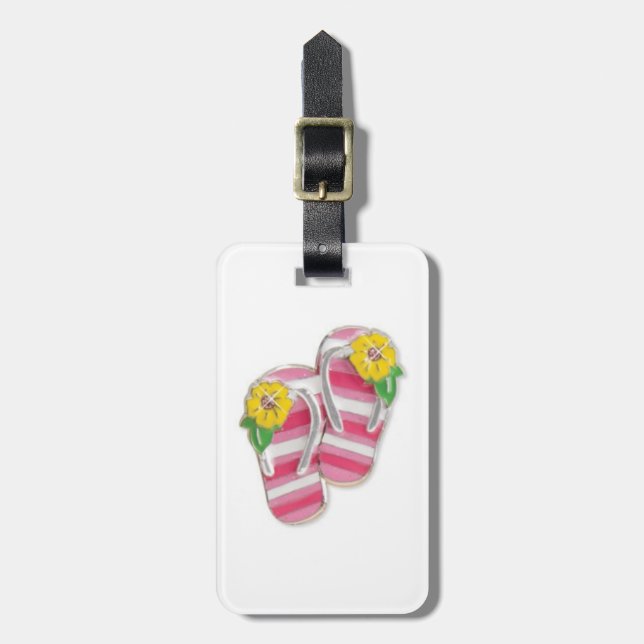 FLIP FLOPS LUGGAGE TAG (Front Vertical)