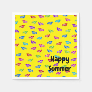Flip-flops on Yellow Napkin