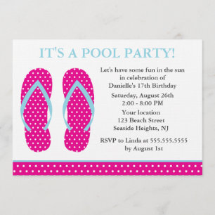 Flip Flops Party Invitations
