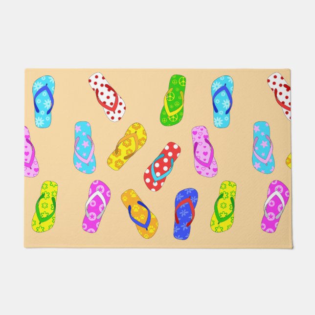 Flip Flops Pattern Door Mat (Front)
