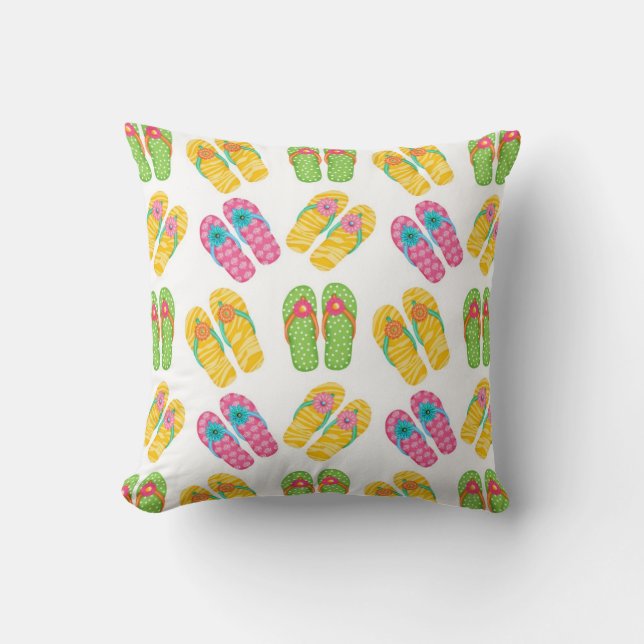 Flip Flops Pillow (Front)