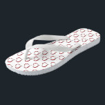 Flip Flops/Red Hearts Flip Flops<br><div class="desc">Flip Flops/Red Hearts/The beach is calling, and these flips flops are your answer! Pay ode to the summer and free your toes. Live, work and play with your feet exposed. Life really is a beach. Thong style, easy slip-on design. 100% rubber makes sandals both heavyweight and durable. Cushioned footbed with...</div>