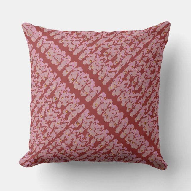 Flip Flops Red Pink Throw Pillow (Front)