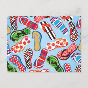 Flip Flops Sandals Postcard