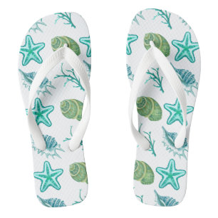 Flip Flops-Seashells Flip Flops