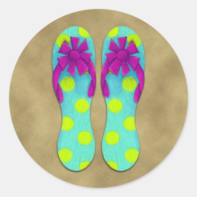 Flip Flops Sticker (Front)