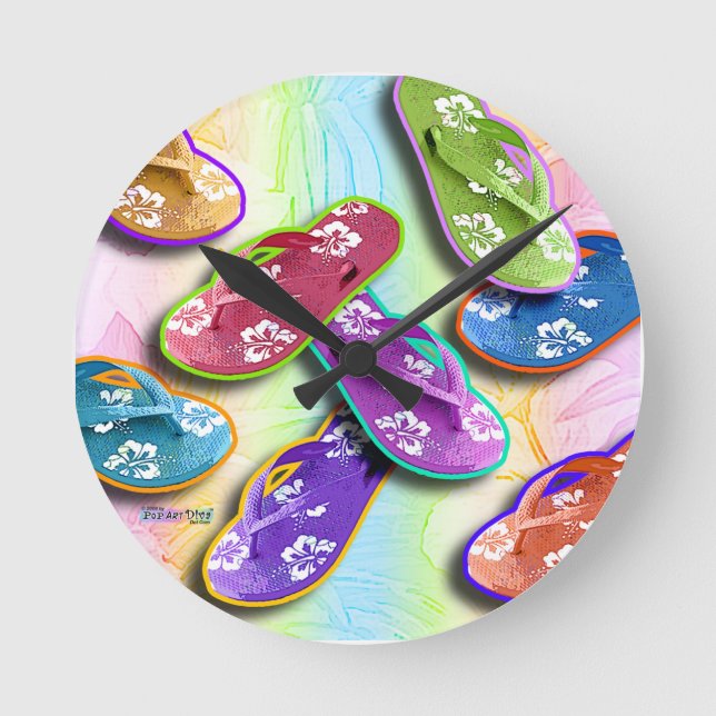 FLIP FLOPS WALL CLOCK (Front)