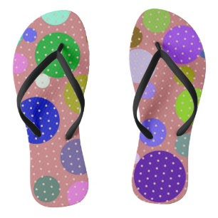 Flip Flops with Dots and More Dots