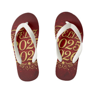 Flip Flops with "Happy 2025-2026" Design   C