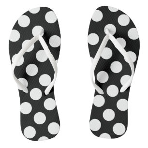 Flip Flops with Polka Dot - Choose Your Colours
