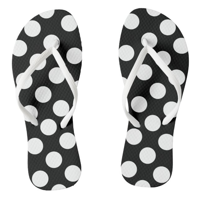 Flip Flops with Polka Dot - Choose Your Colours (Footbed)