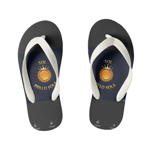 Flip Flops with Sol Brillo Sola Logo | Inspiration (Footbed)