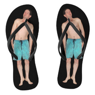 Flip Flops with tiny guy