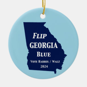 Flip Georgia Blue in 2024 Ceramic Ornament