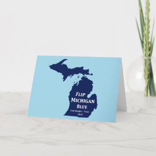 Flip Michigan Blue in 2024 Card