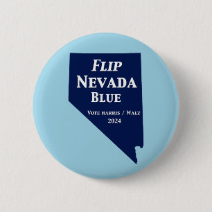 Flip Nevada Blue in 2024 2 Inch Round Button