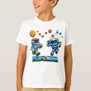 FLIP & NOVA: Galaxy Learning Adventure T-Shirt