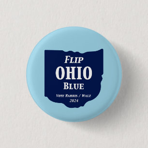 Flip Ohio Blue in 2024 1 Inch Round Button