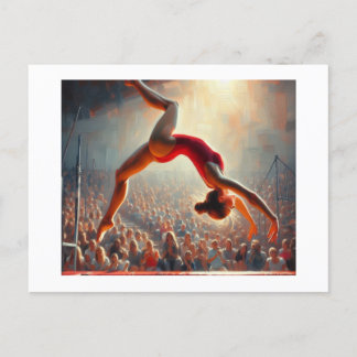 Flip on Trampoline,  Postcard