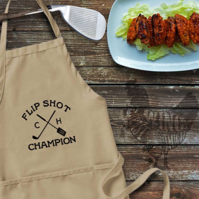 Flip Shot Champion Golf BBQ Apron for Golfers (Creator Uploaded)