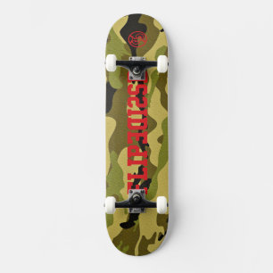 Flip Side For The Real Skateboarders Camo Skateboard