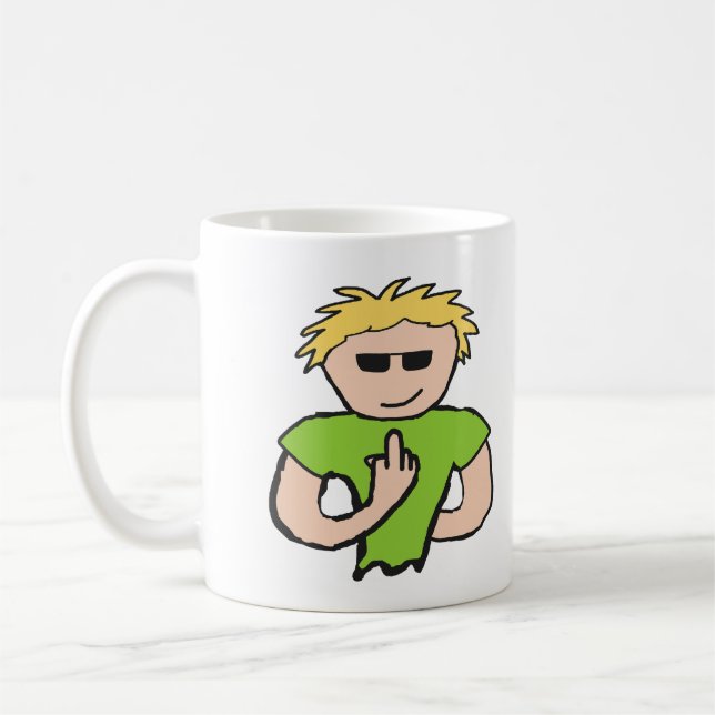Flip The Bird Coffee Mug (Left)