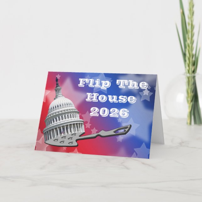 Flip The House Vote Blue 2026 Card (Front)