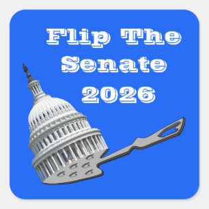 Flip The Senate Vote Blue 2026 Square Sticker