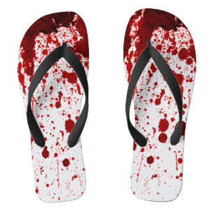 Flipflop Sandals Blood Splatter Vampire Gothic