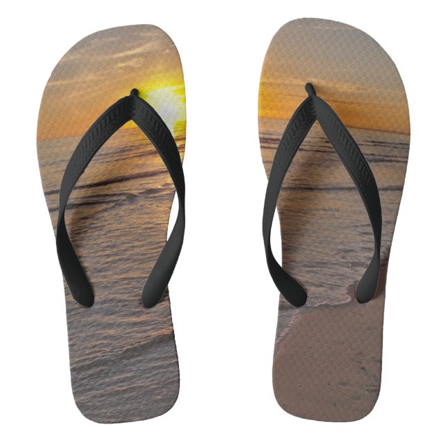 FlipFlops: Sunset by the Beach Flip Flops (Footbed)