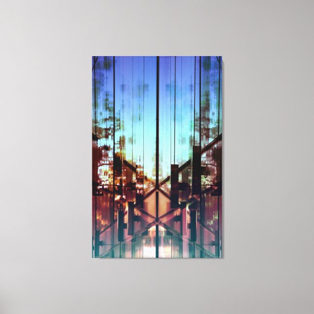 Flipped Lights Contemporary Fine Art Photography Canvas Print (Front)