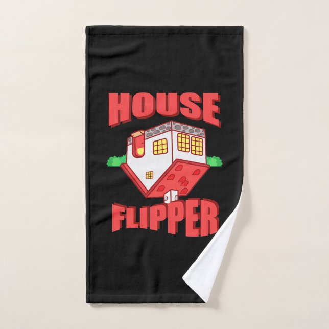 Flipper de la maison de l'agent immobilier (Serviette à main)